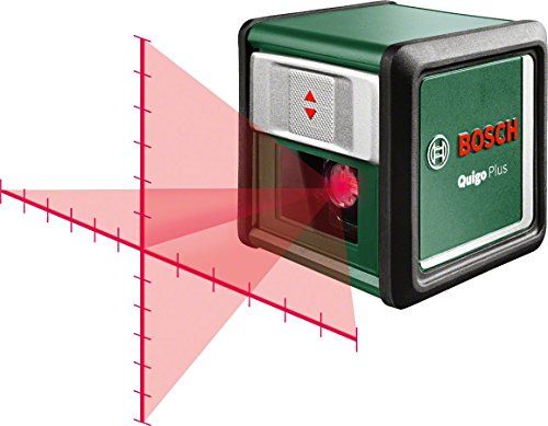 Bosch Quigo Plus: Laser lignes Quigo Plus de Bosch avec trépied (alignement facile à des distances égales et variables grâce aux repères sur la ligne laser)