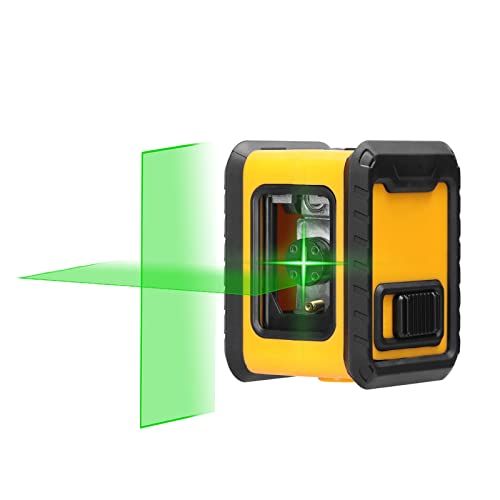 Weytoll Niveau laser vert, Weytoll autonivelant vertical et horizontal laser à lignes croisées avec fonction de réglage de la luminosité